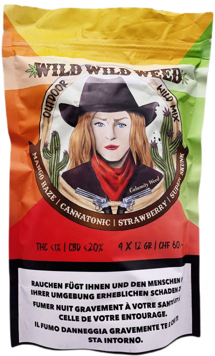 Wild Wild Weed Wild Mix 48g CBD Hanfblüten Tabakersatz